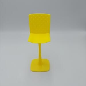 Barbie Yellow Barstool Counter Height Dream House Furniture Mattel‎ ONE